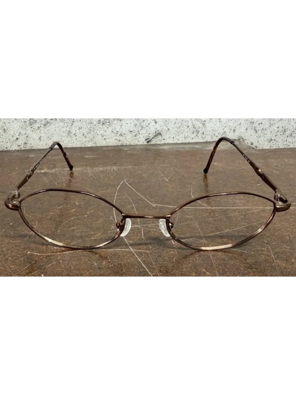 Vintage Ralph Lauren RL620 8ZF Slim Oval Brown Metal Eyeglasses Frames 46-18-130